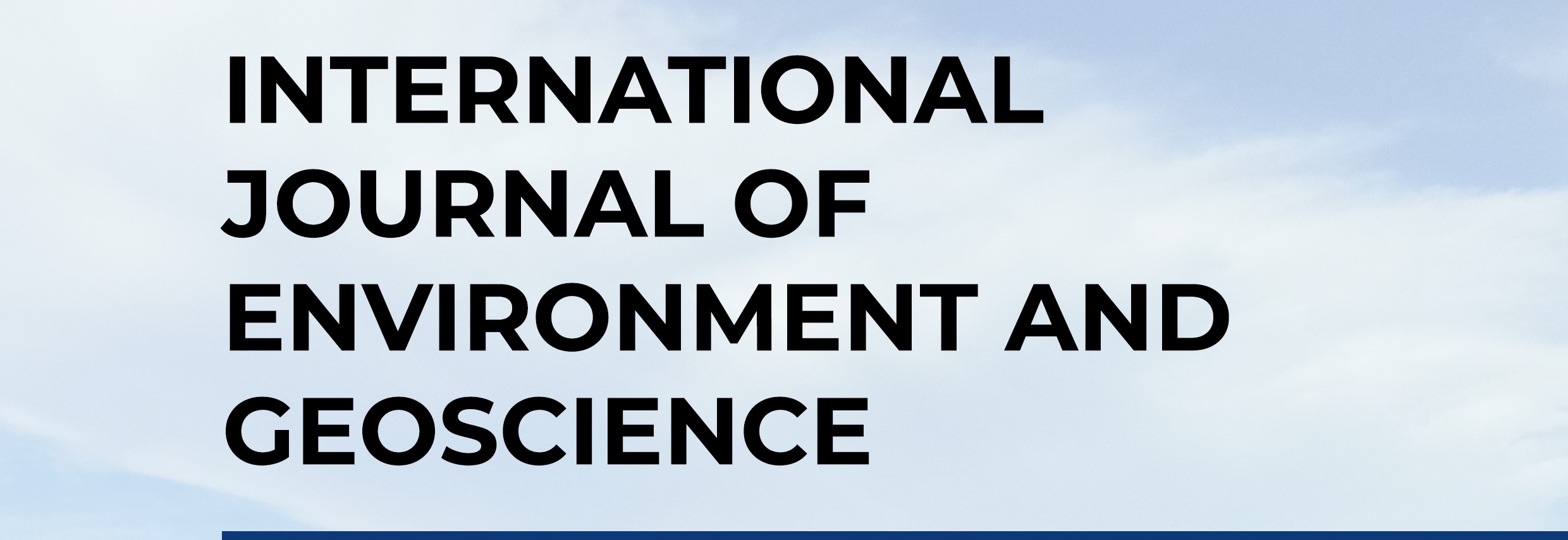 Int. J. Geosci. Environ.