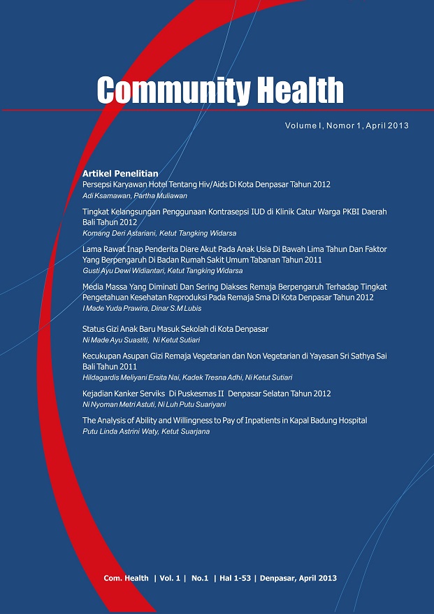 Cover jCH vol 1 No.1