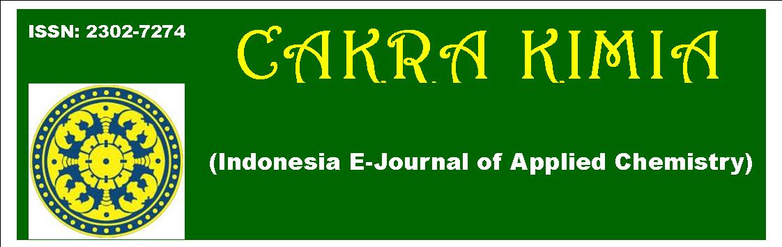 CAKRA KIMIA (Indonesia E-Journal of Applied Chemistry)